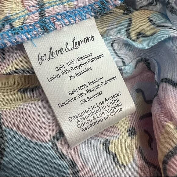 NWT For Love & Lemons Yasmin Mini Dress Size M - Picture 6 of 9